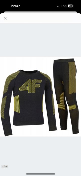 Bezszwowa bielizna termoaktywna 4F 140/146