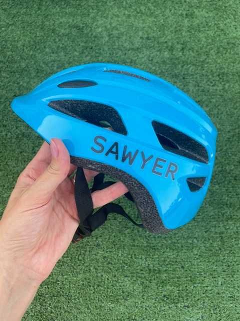 Bicicleta sem pedais + capacete Sawyer