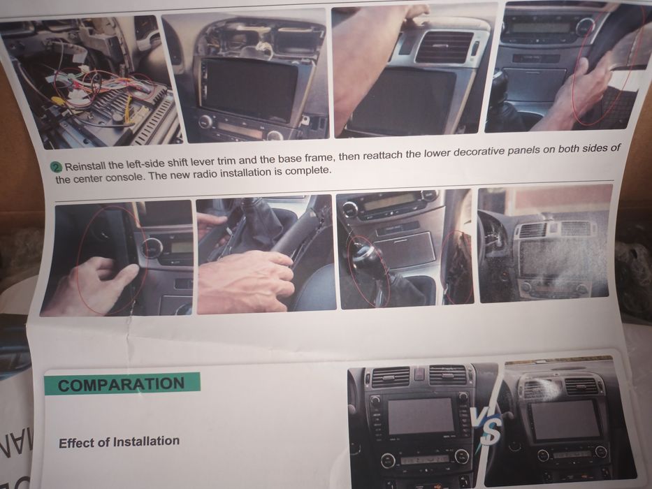 Radio panel sterowania Toyota Avensis