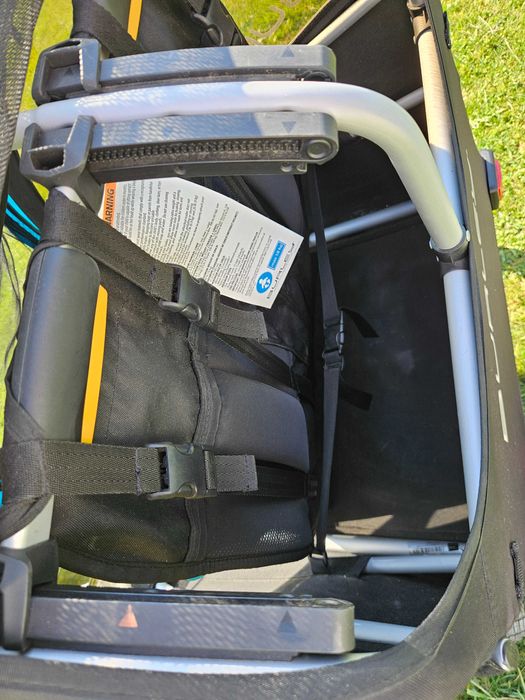 Burley D’Lite X Double + Stroller Kit + 2 uchwyty rowerowe | stan idealny