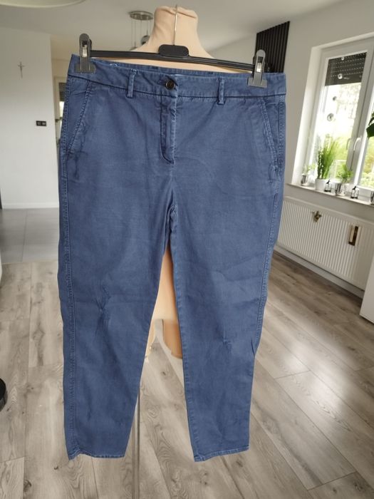 R.40 Zara granatowe chinosy