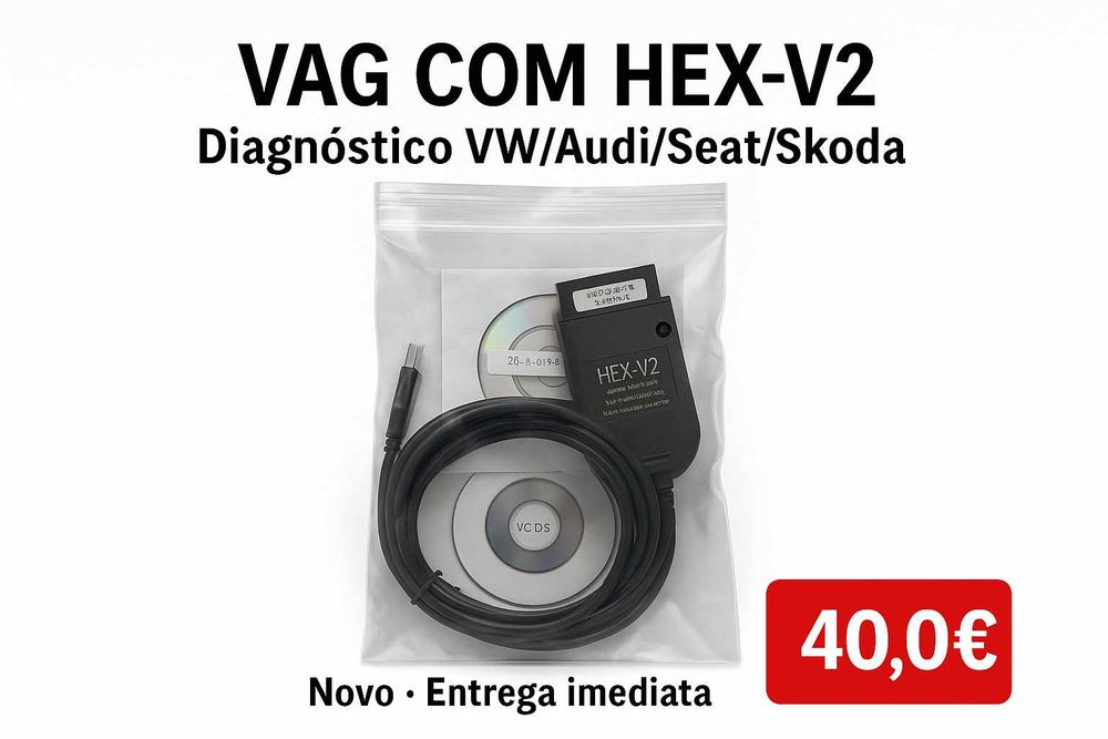 VAG COM Hex-V2 – Diagnóstico VW/Audi/Seat/Skoda