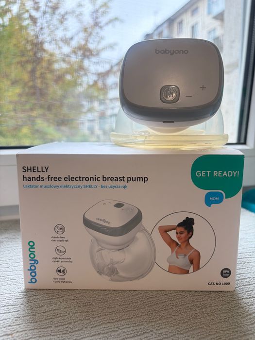 Електронний молоковідсмоктувач Babyono Shelly (hands-free) — у чудовому робочому стані!