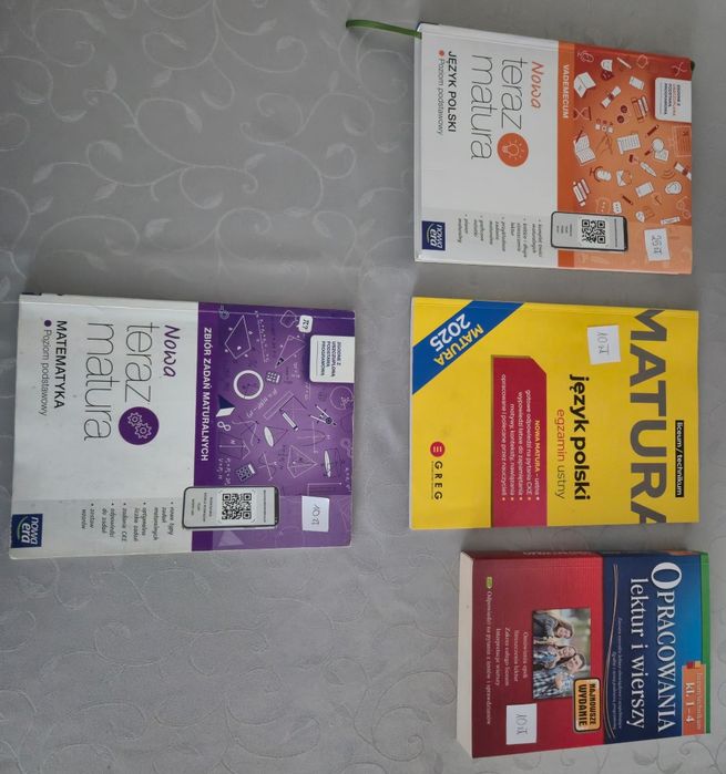 Sprzedam podręczniki od 1do 4 klasy LO