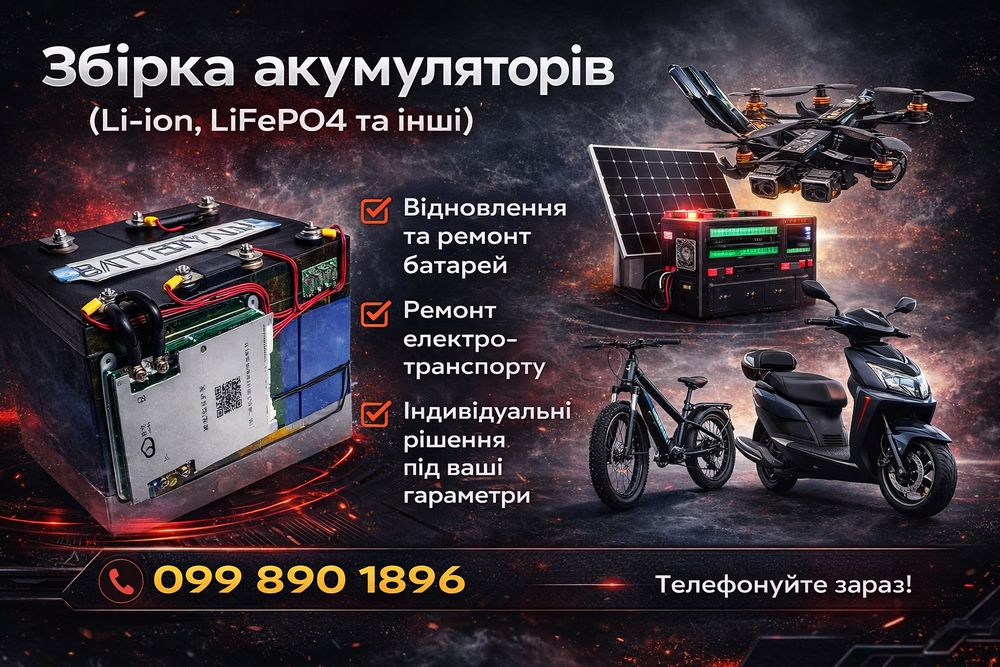 Ремонт электротранспорта, ремонт батареи самоката | Швидко 1-5 днів