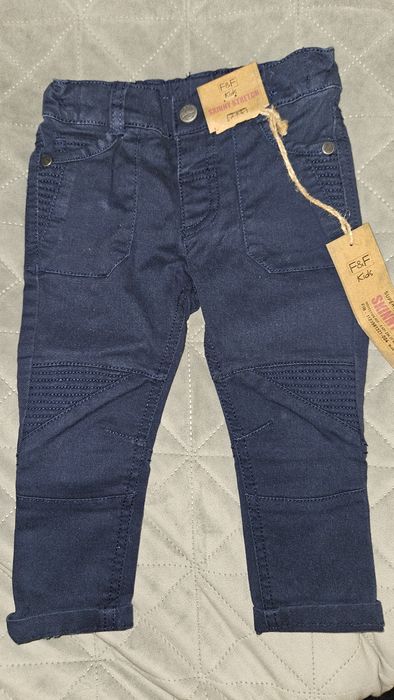 Nowe spodnie F&F 9-12 msc  80 cm