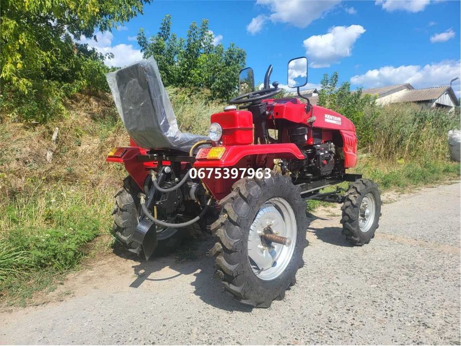 Мототрактор KENTAVR 160 В ПРЕМІУМ Фреза та Плуг Кентавр доставка