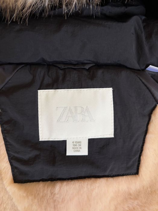 Пуховик ZARA 50% перо ТА 50% пух Water Repellent