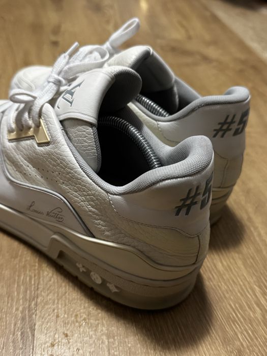 Louis vuitton trainer meskie buty biale beżowe oryginalne