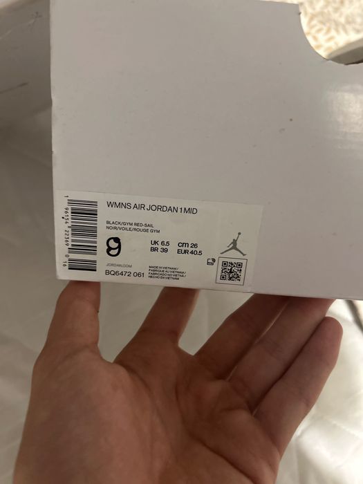 Nike Jordan 1 czerwono biało czarne