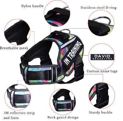 Arnês Nylon Personalizado Cães Conforto/Estilo para o seu Melhor Amigo