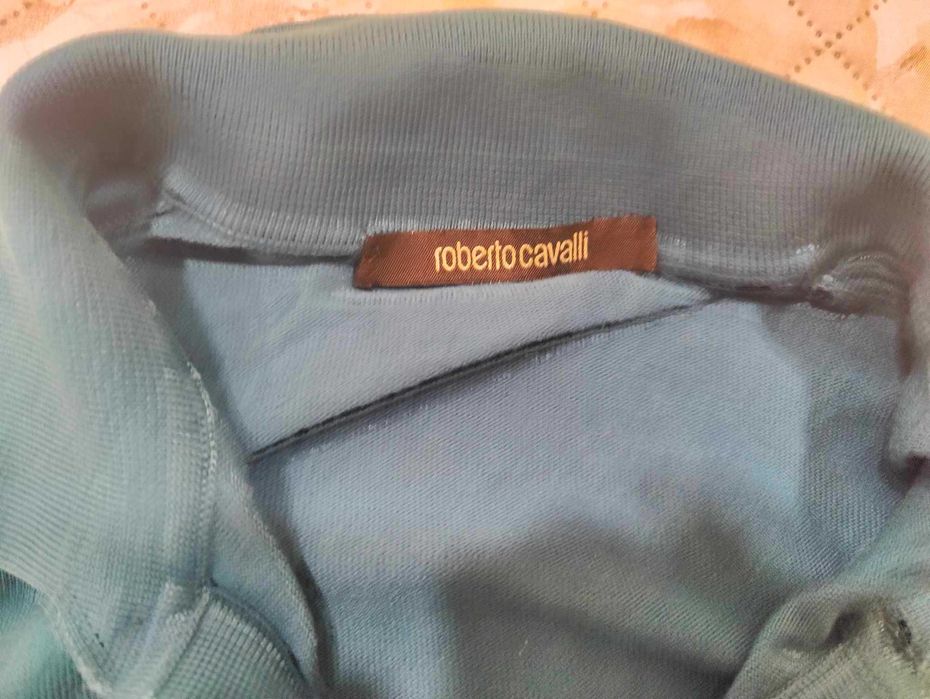 Polo azul Roberto Cavalli tam. L