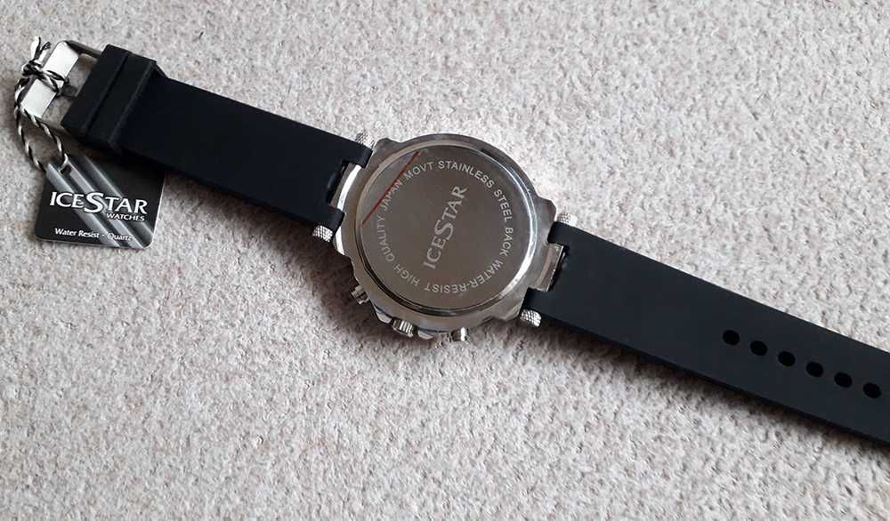 Nowy męski zegarek IceStar czarny cyferblat