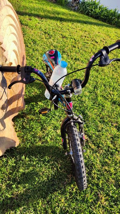 Bicicleta de criança 4-6 anos preta