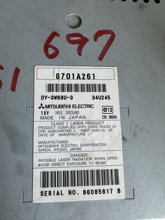 Магнітола Mitsubishi XL