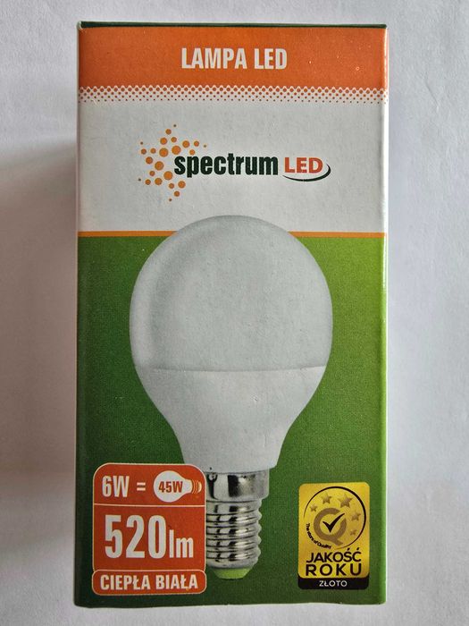12 Sztuk Zestaw Żarówek LED Halogen E27 E14 GU5.3 Philips Spectrum
