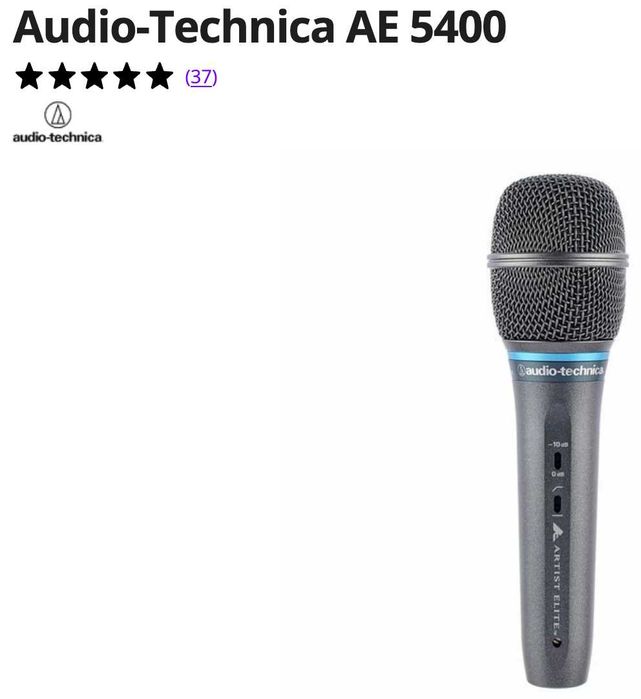 Microfone Voz Profissional Audio-Technica AE 5400
