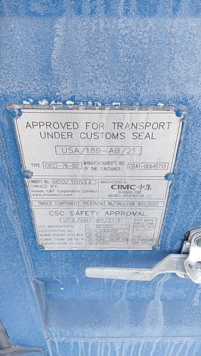 Sprzedam Kontener morski 20 DV NOWY - PK