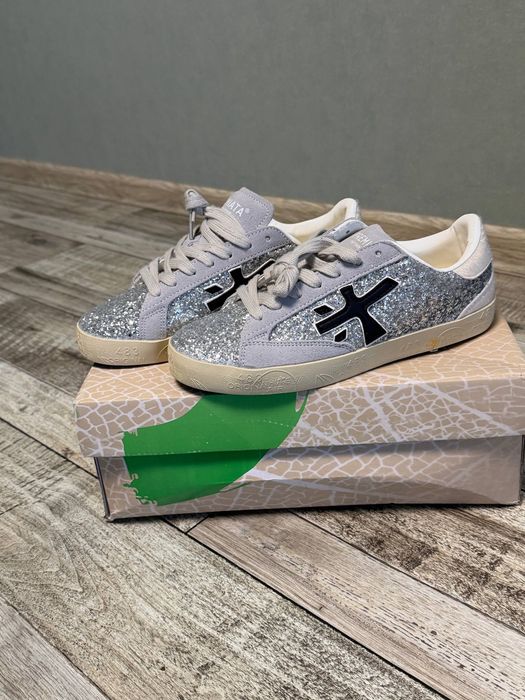 Кросівки Premiata Steven Bespoke Trainers сірий глітер 38 розмір