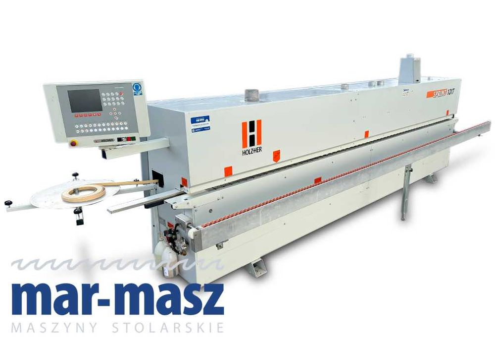 Okleiniarka HOLZ-HER 1317 SPRINT wstępne frezowanie, zarabianie naroży