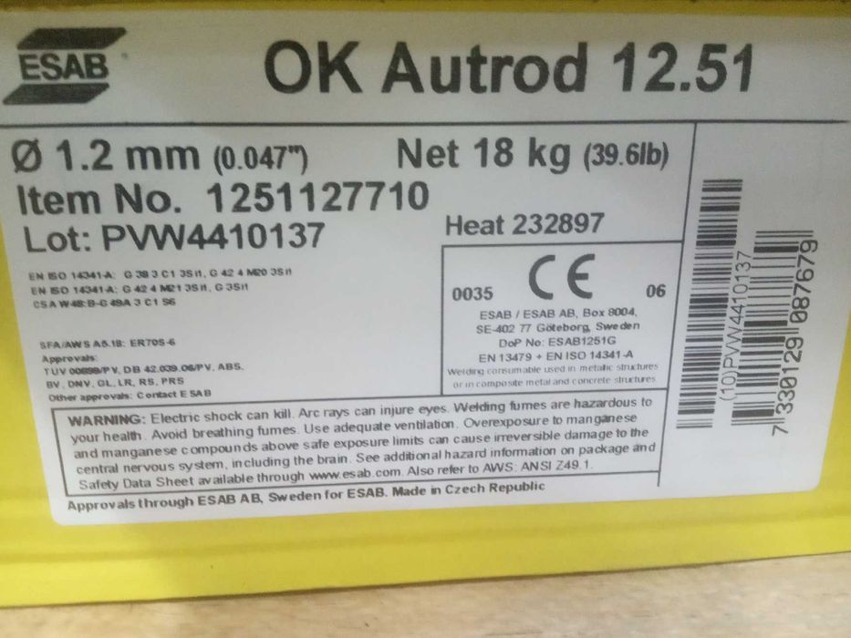 Drut esab  OK1251 okazja.