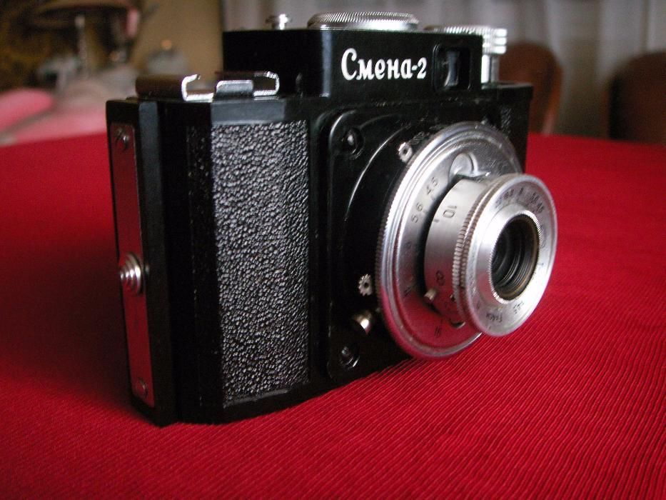 Maquina fotográfica Smena 2 de ano 1958.