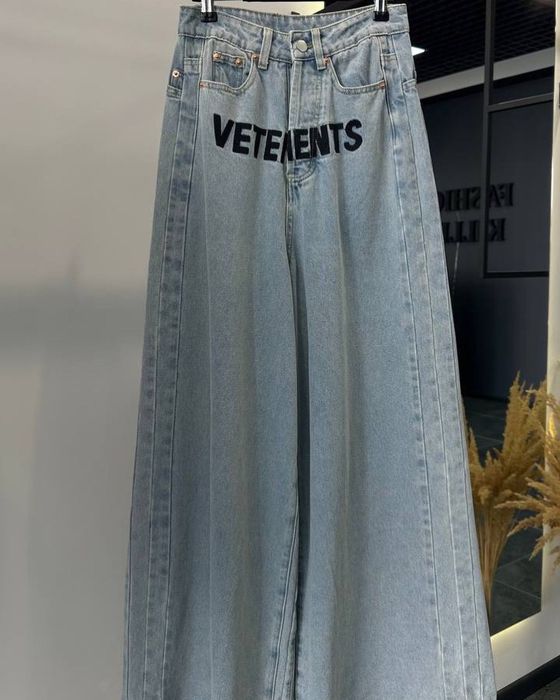 Джинсові Штани Vetements/ Ветмо/ Essentials/ Baggy/ Represent/ Лакост