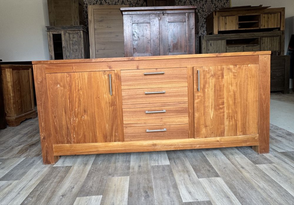 Komoda z litego drewna, kolonialna, rustykalna,teak, komoda teakowa