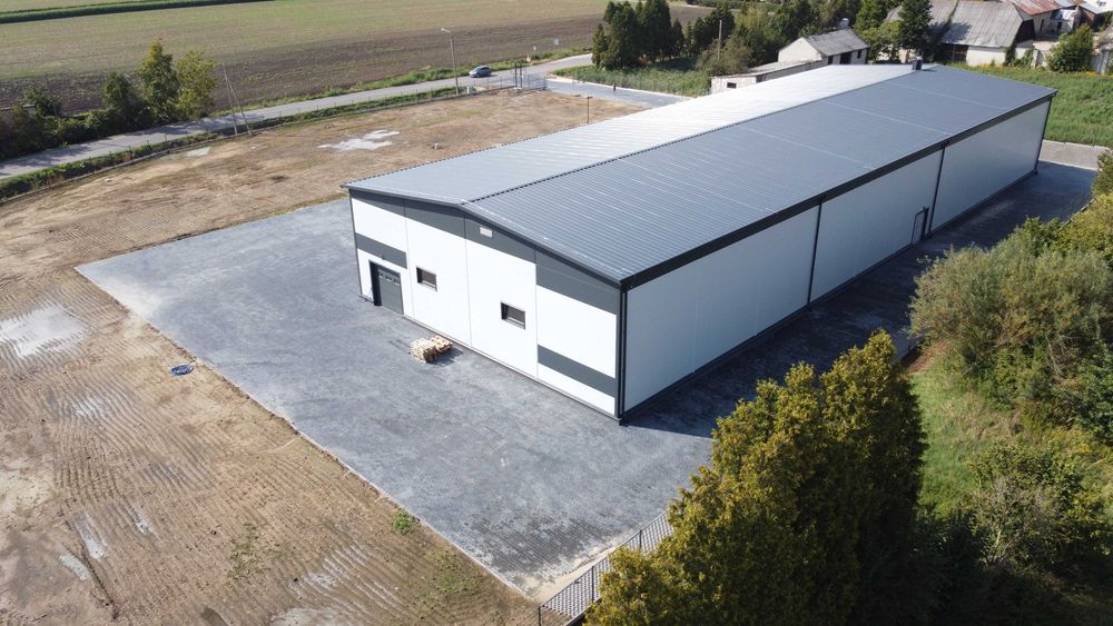 Hala magazynowa ocieplana 1331 m2 22x60,5x7,4