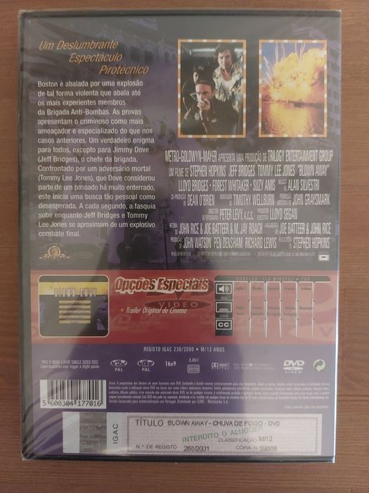 DVD NOVO e SELADO - " Chuva de Fogo " (1994)