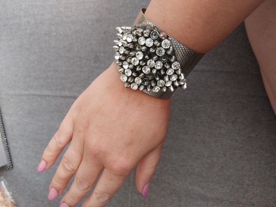 Bransoletka metal stal punk