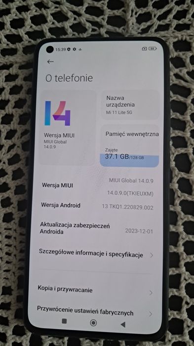 Telefon Mi 11 lite 5g 128 gb