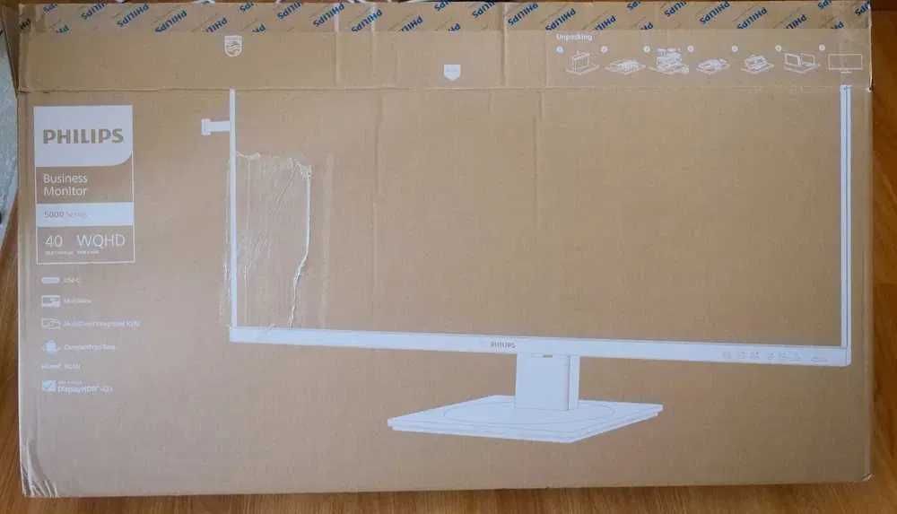 Monitor Philips 40” UltraWide 2K 120Hz IPS – Como Novo + Garantia