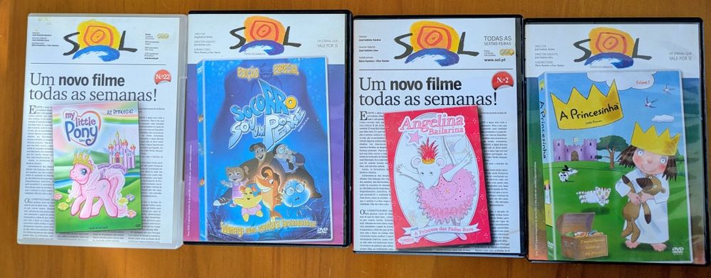 Filmes em DVD para crianças M/4 publicados Semanário Sol