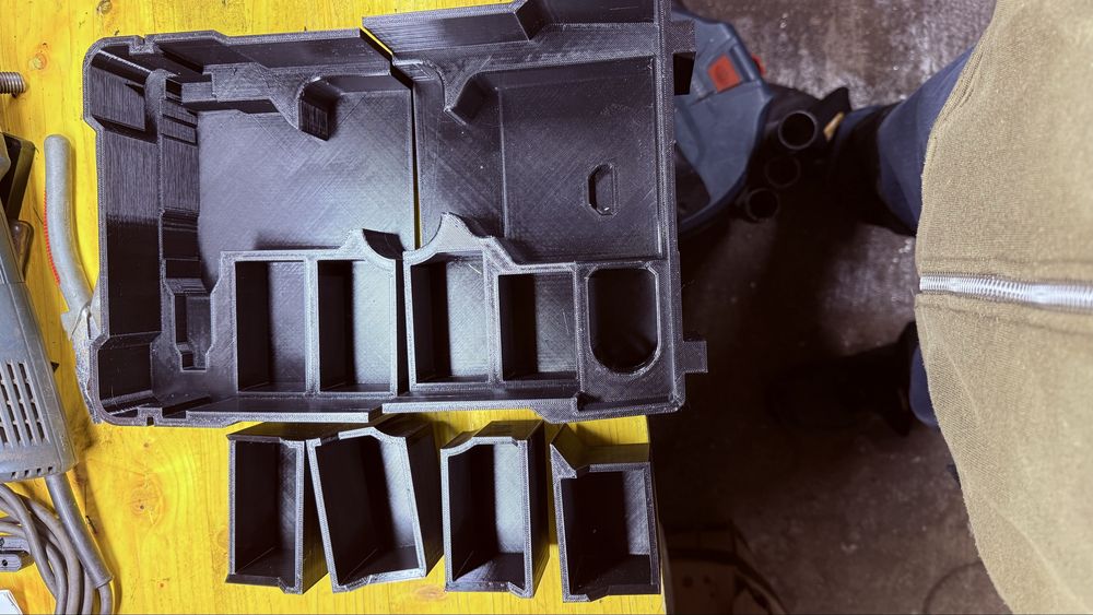Molde para caixa milwaukee packout para m12 arebitadeira