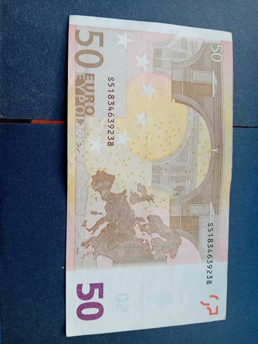 coleção notas 200,100,50,20,10,5€, novas de 2002