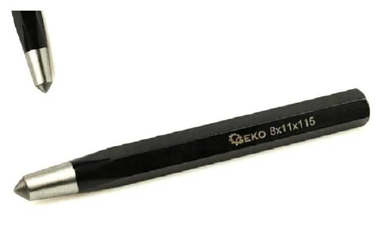 Punktak - wybijak do metalu 6 x 10 x 120mm Geko