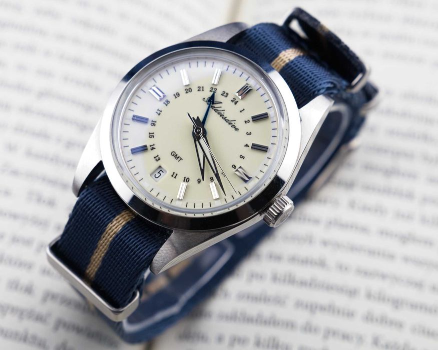 Zegarek kwarc GMT w stylu GS