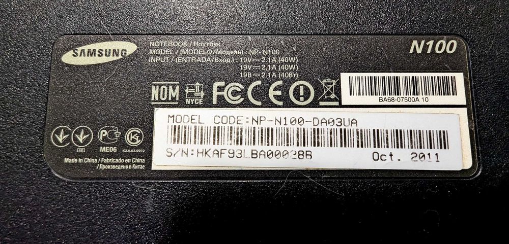 продам ноут samsung n100