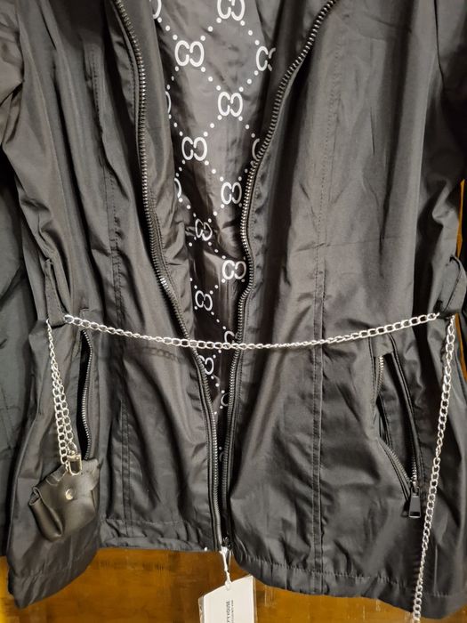 Parka damska czarna