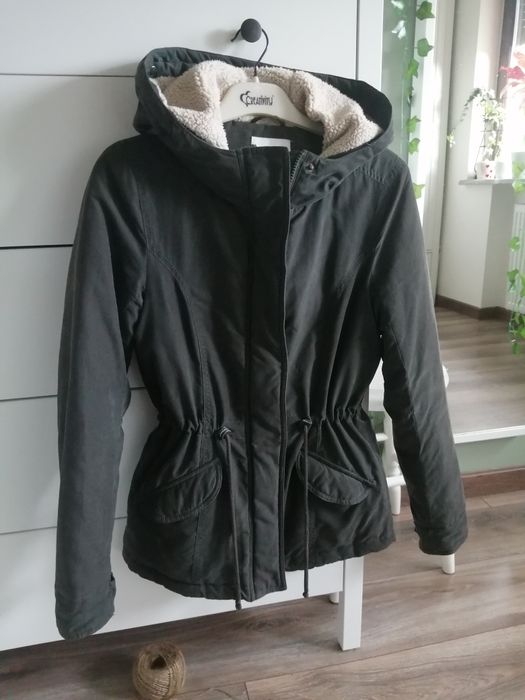 Kurtka parka pikowana