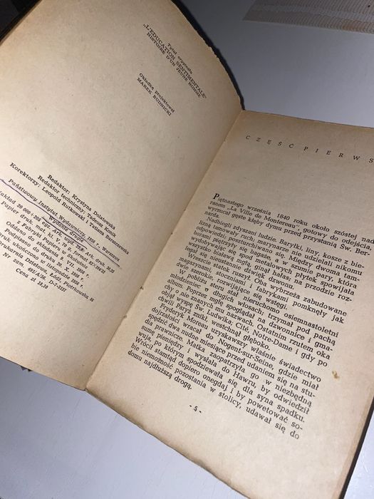 Gustaw Flaubert Szkoła uczuć 1956 wydanie 2