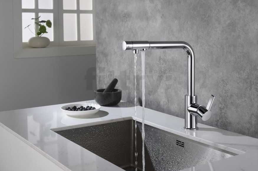 Bateria kuchenna trójdrożna (dwuobwodowa) – Blue Water Royal Chrom