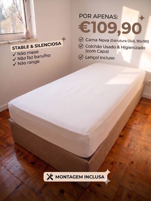 Cama de solteiro  e casal