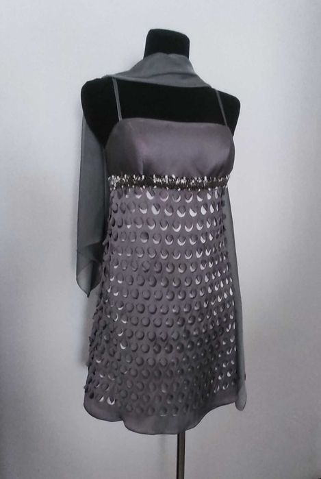 Vestido de Cerimónia com Echarpe
