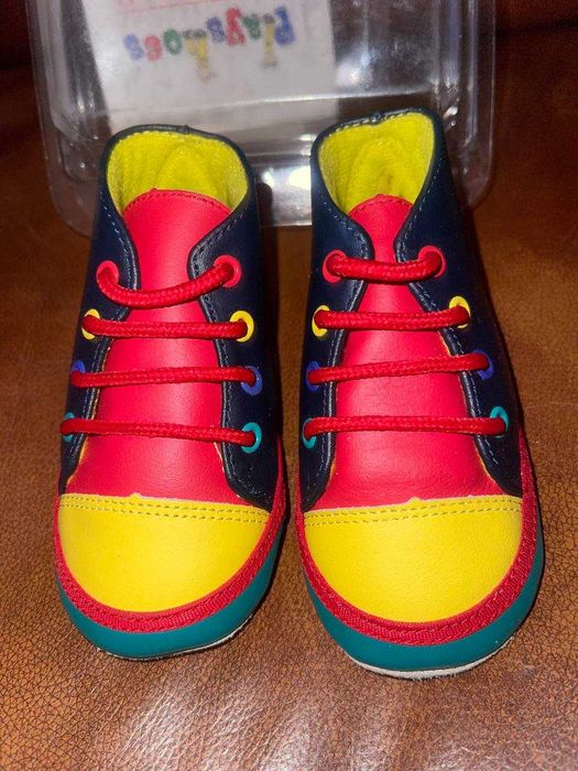Шикарні шкіряни тапочки-чешки Playshoes Германія 21 р.