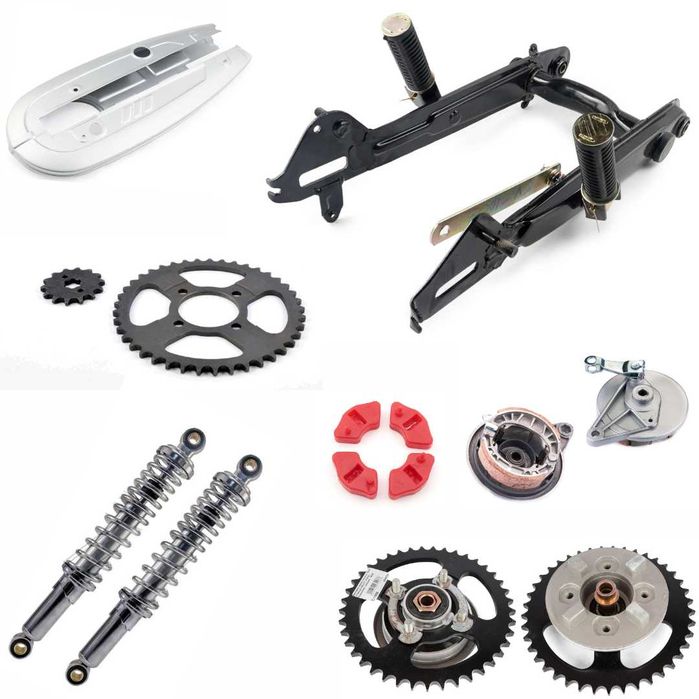 Запчастини до мопедів JH 70cc-125cc Alpha Delta Active