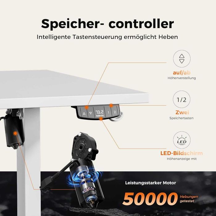 Nowe elektryczne biurko / stół / blat / 80x180CM / AGILESTIC !A3435!