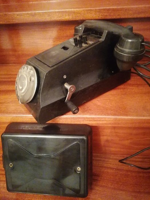 Telefone muito ANTIGO e raro  anos 1950-1960 com caixa de transmissão