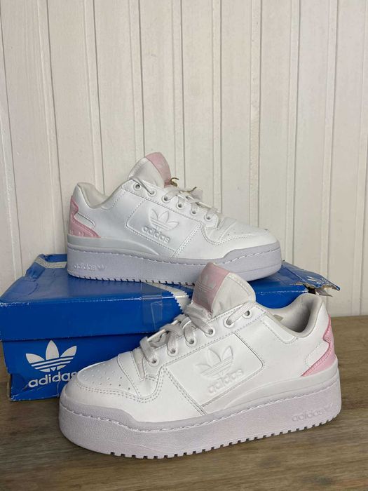 Buty tenisówki adidas forum bold białe org skórzane 38